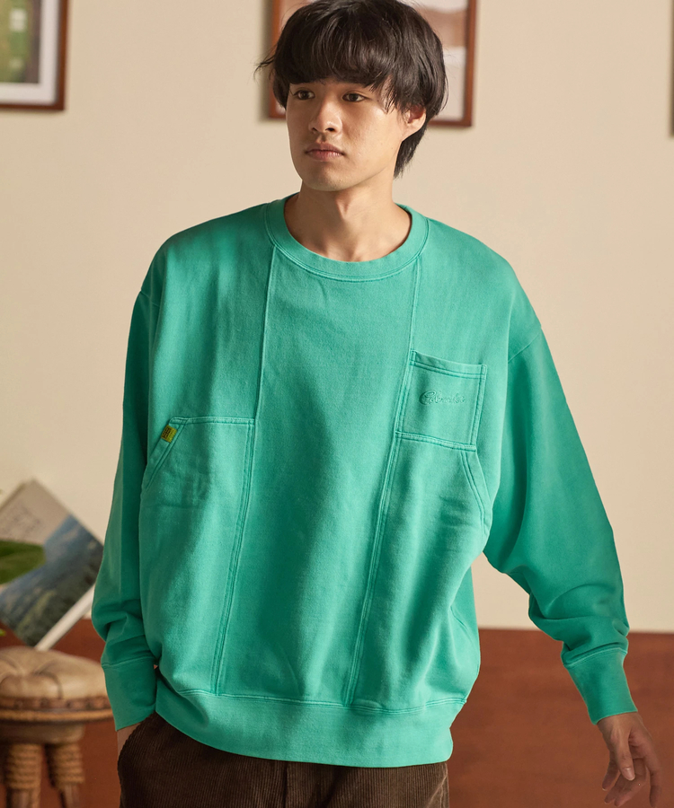 go slow caravan(ゴースローキャラバン) |COBMASTER/コブマスター 裏毛 ピグメント染め ラゲッジスウェット (MENS)