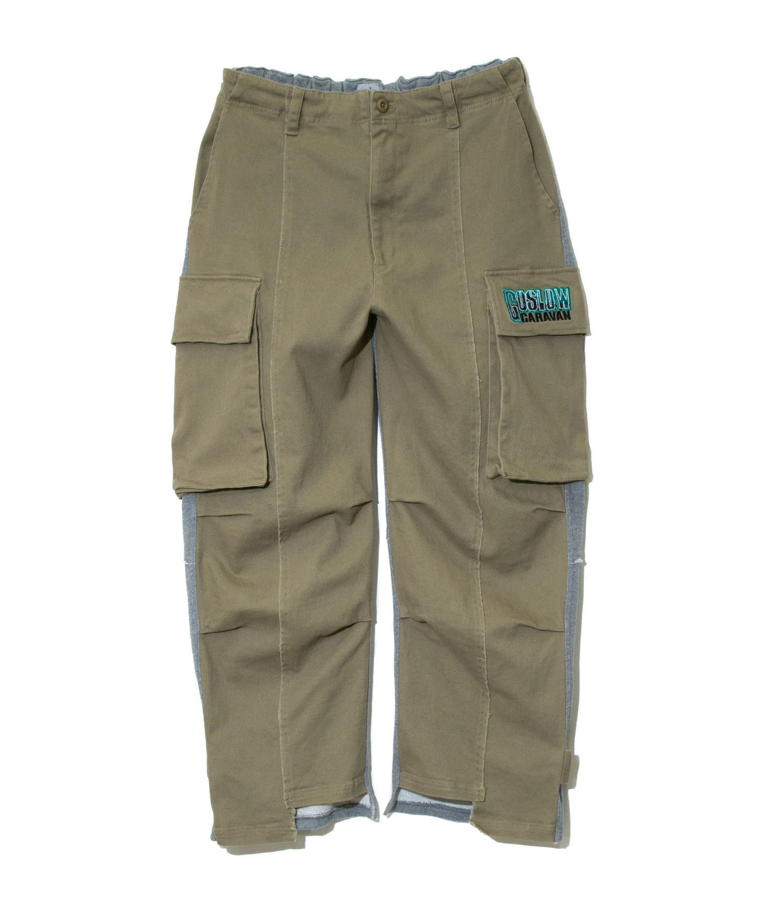 ストレッチツイル×裏毛SWITCHINGカーゴパンツ (MENS)｜ファッション