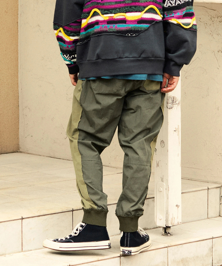 go slow caravan(ゴースローキャラバン) |ナイロン×コットンナイロンニットリブパンツ (MENS)