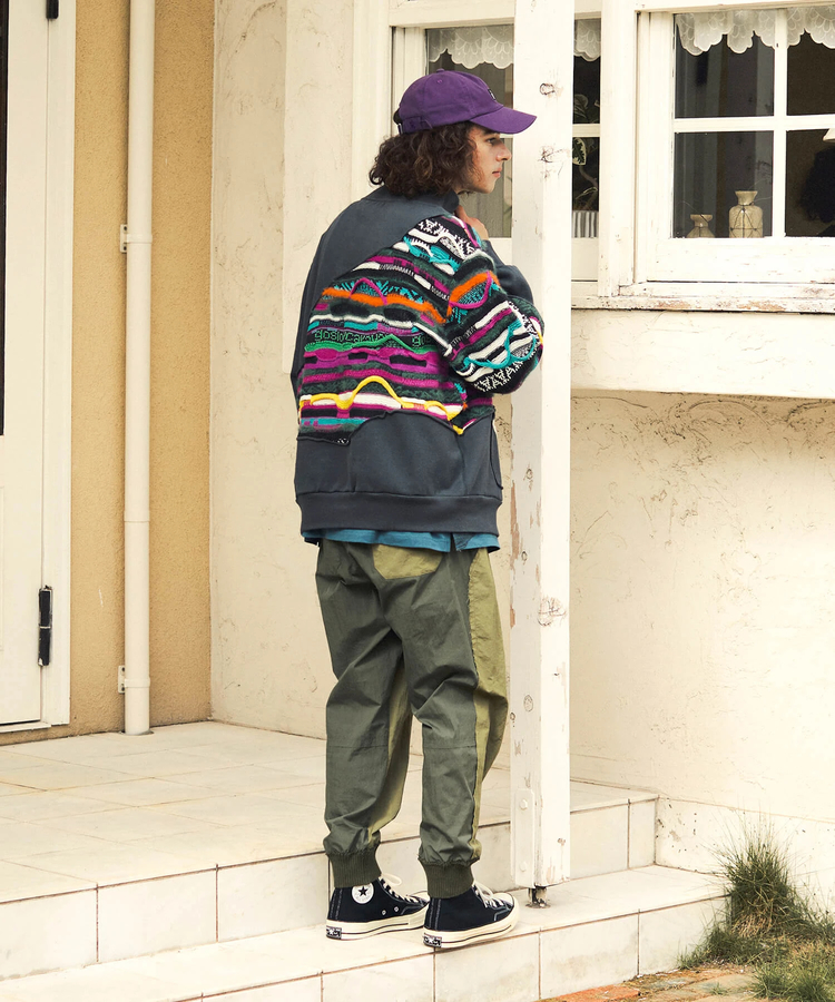 go slow caravan(ゴースローキャラバン) |ナイロン×コットンナイロンニットリブパンツ (MENS)