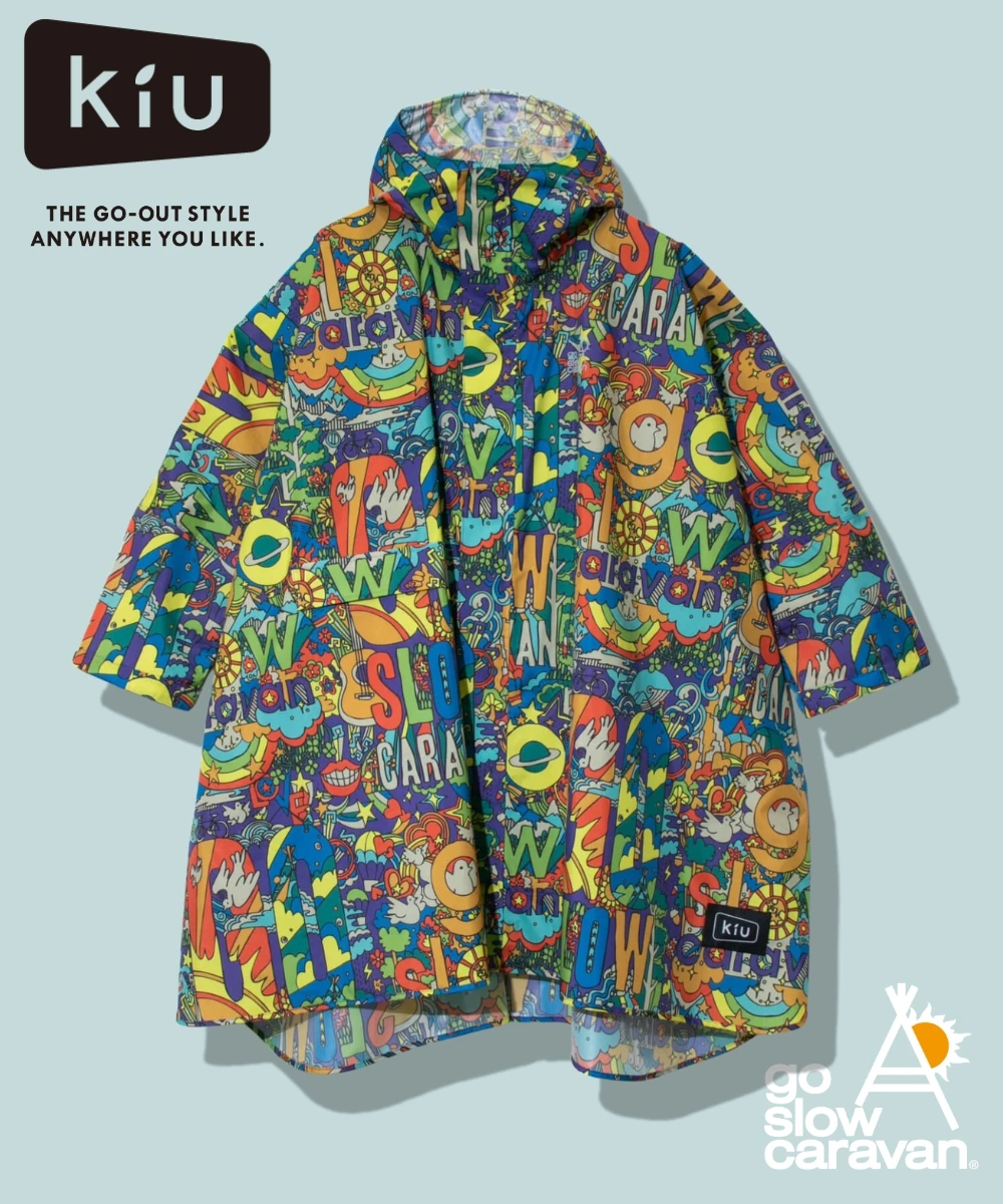 KiU×go slow caravan 】総柄 NEW STANDARD RAIN PONCHO (MENS/WOMENS)｜ファッション通販  SANKO BAZAAR（サンコーバザール）