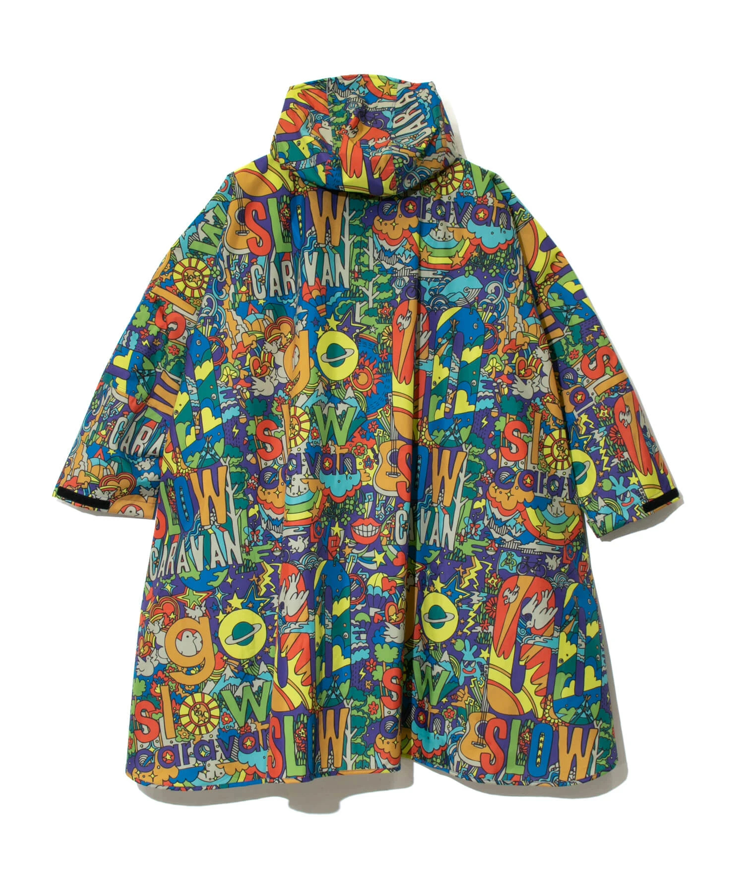 【 KiU×go slow caravan 】総柄 NEW STANDARD RAIN PONCHO (MENS/WOMENS)｜ファッション通販  SANKO BAZAAR（サンコーバザール）