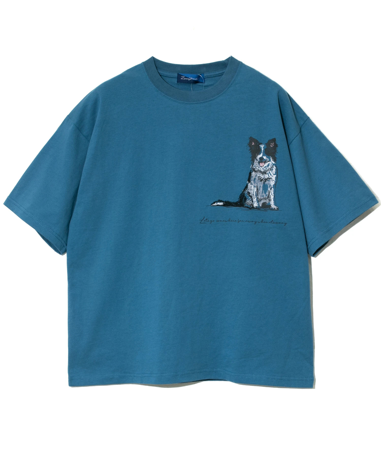 go slow caravan(ゴースローキャラバン) |ZENRI YASUDA/ゼンリヤスダ ボーダーコリーTシャツ (MENS)