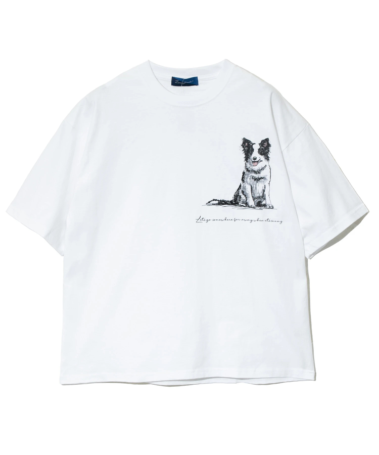 go slow caravan(ゴースローキャラバン) |ZENRI YASUDA/ゼンリヤスダ ボーダーコリーTシャツ (MENS)