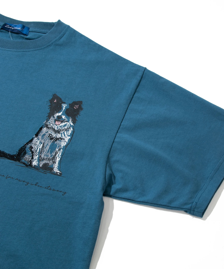 go slow caravan(ゴースローキャラバン) |ZENRI YASUDA/ゼンリヤスダ ボーダーコリーTシャツ (MENS)