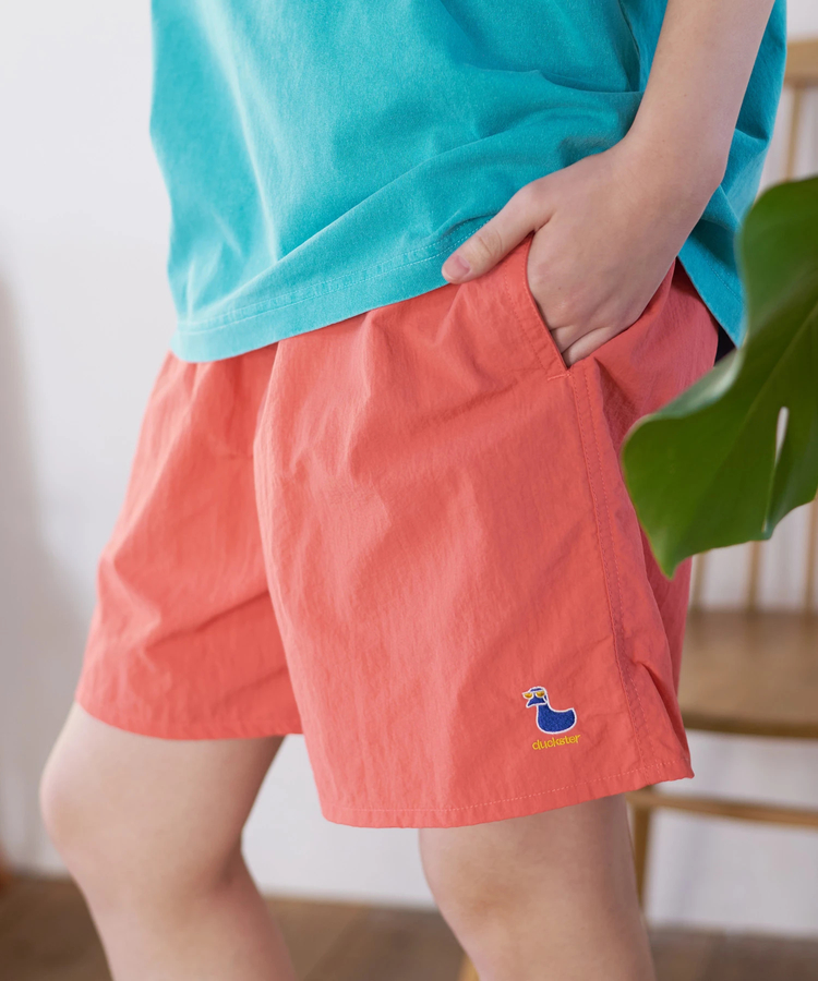 go slow caravan(ゴースローキャラバン) |Duckster/ダックスター ダック刺繍 撥水ナイロンショーツ (MENS)