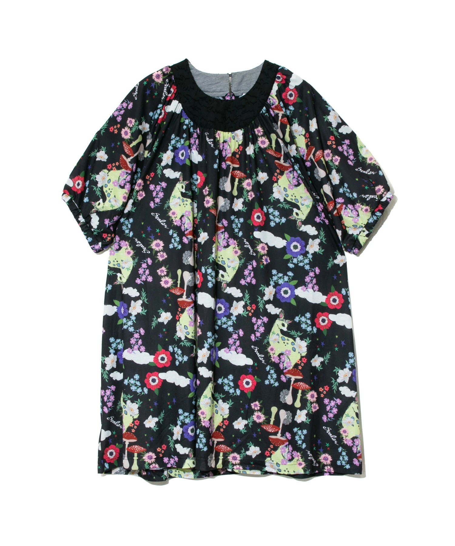 ScoLar/スカラー 花キノコアニマル柄OP (WOMENS)｜ファッション