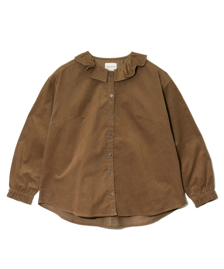 go slow caravan(ゴースローキャラバン) |NUEVO BLANCA/ヌエヴォブランカ プリーツカラーブラウス (WOMENS)