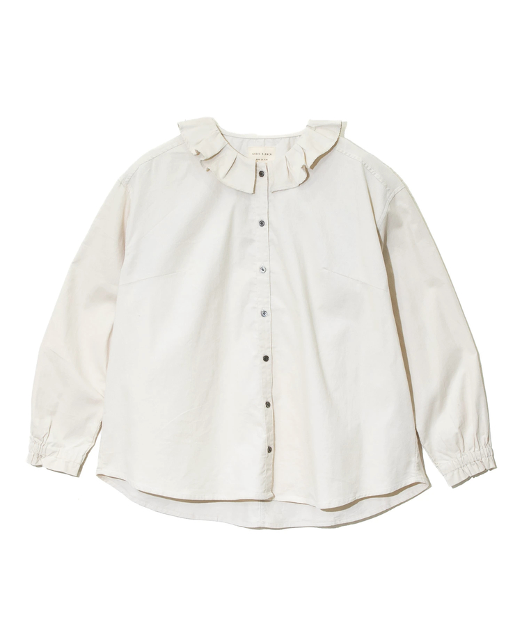 go slow caravan(ゴースローキャラバン) |NUEVO BLANCA/ヌエヴォブランカ プリーツカラーブラウス (WOMENS)
