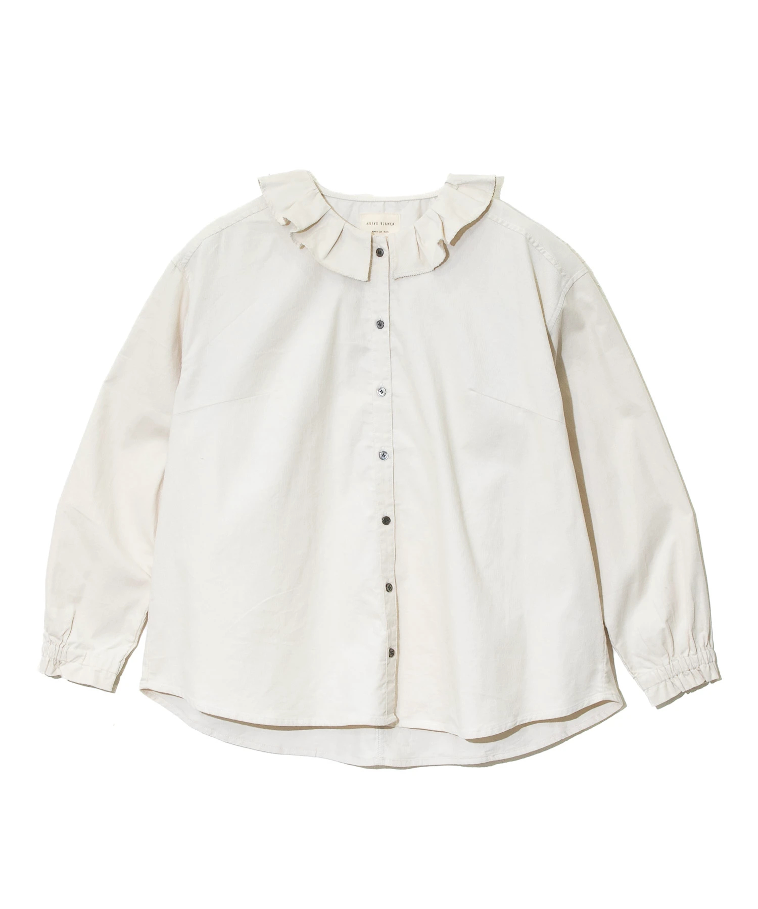 NUEVO BLANCA/ヌエヴォブランカ プリーツカラーブラウス (WOMENS