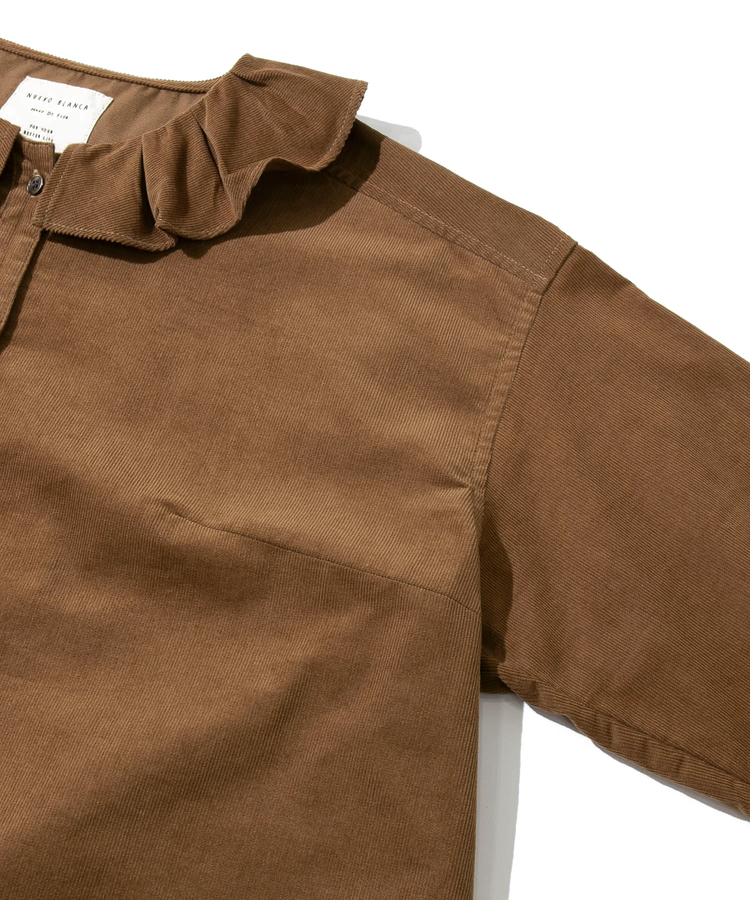 go slow caravan(ゴースローキャラバン) |NUEVO BLANCA/ヌエヴォブランカ プリーツカラーブラウス (WOMENS)
