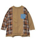 go slow caravan(ゴースローキャラバン) |CUBE SUGAR/キューブシュガー 天竺xデニムパウダー加工長袖リメイク風PO (WOMENS)