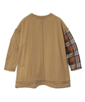 go slow caravan(ゴースローキャラバン) |CUBE SUGAR/キューブシュガー 天竺xデニムパウダー加工長袖リメイク風PO (WOMENS)
