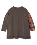 go slow caravan(ゴースローキャラバン) |CUBE SUGAR/キューブシュガー 天竺xデニムパウダー加工長袖リメイク風PO (WOMENS)