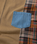 go slow caravan(ゴースローキャラバン) |CUBE SUGAR/キューブシュガー 天竺xデニムパウダー加工長袖リメイク風PO (WOMENS)