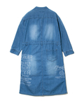 go slow caravan(ゴースローキャラバン) |CUBE SUGAR/キューブシュガー 6.5ozテデニムxヒッコリーワークワンピース (WOMENS)