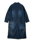 go slow caravan(ゴースローキャラバン) |CUBE SUGAR/キューブシュガー 6.5ozテデニムxヒッコリーワークワンピース (WOMENS)