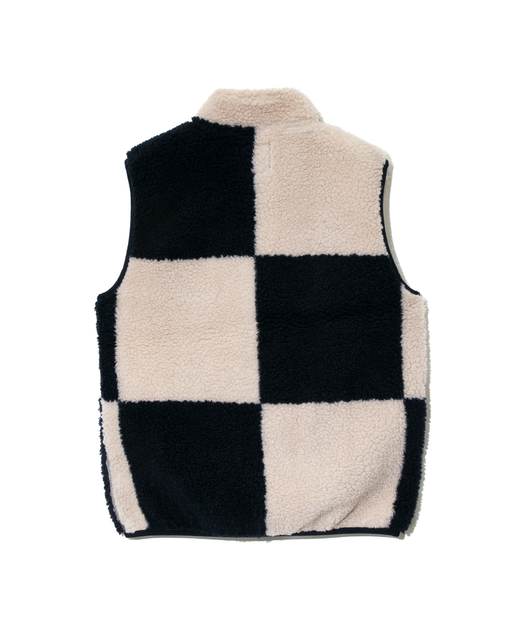 go slow caravan(ゴースローキャラバン) |GRAMICCI/グラミチ CHECKERED SHERPA VEST (MENS)