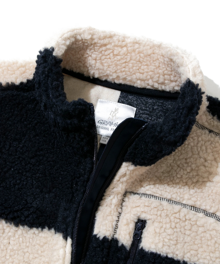 go slow caravan(ゴースローキャラバン) |GRAMICCI/グラミチ CHECKERED SHERPA VEST (MENS)