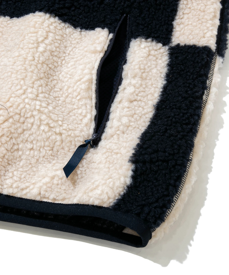 go slow caravan(ゴースローキャラバン) |GRAMICCI/グラミチ CHECKERED SHERPA VEST (MENS)
