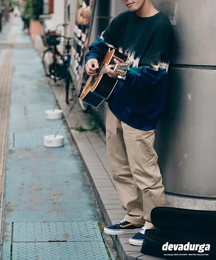 go slow caravan(ゴースローキャラバン) |devadurga/デヴァドゥルガ DUSK NIGHT WIDE SWEAT (MENS)