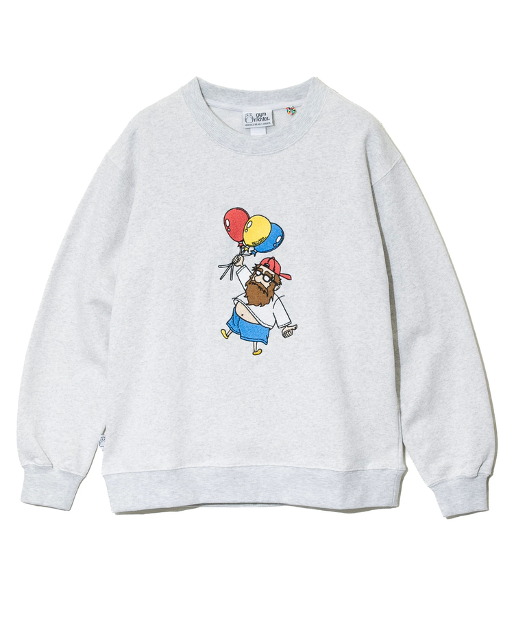 go slow caravan(ゴースローキャラバン) |【GSC別注】gym master/ジムマスター gym master×gsc 10.3oz オジサン刺繍スウェットシャツ (MENS)