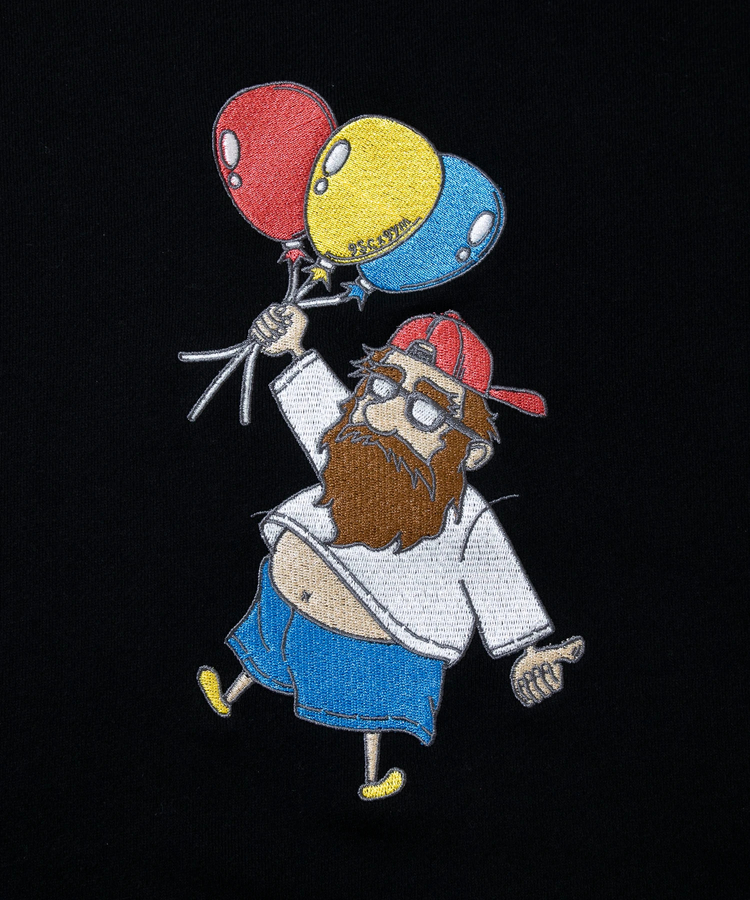 go slow caravan(ゴースローキャラバン) |【GSC別注】gym master/ジムマスター gym master×gsc 10.3oz オジサン刺繍スウェットシャツ (MENS)