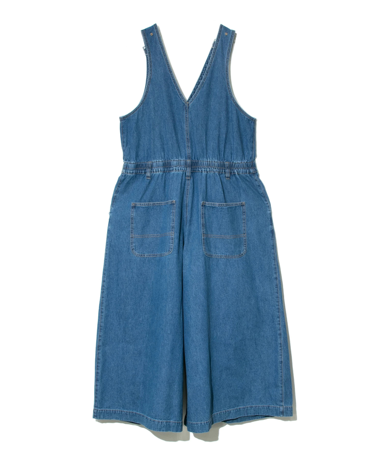 go slow caravan(ゴースローキャラバン) |mililopiulu/ミリロピュール Vネックワイドデニムサロペット (WOMENS)
