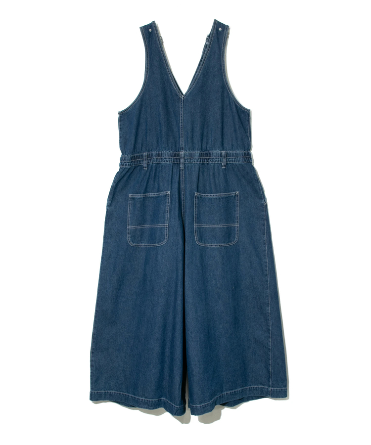 go slow caravan(ゴースローキャラバン) |mililopiulu/ミリロピュール Vネックワイドデニムサロペット (WOMENS)