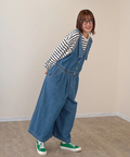 go slow caravan(ゴースローキャラバン) |mililopiulu/ミリロピュール Vネックワイドデニムサロペット (WOMENS)