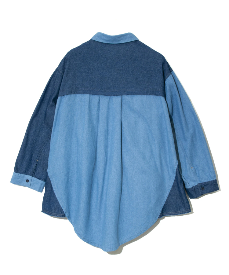 mililopiulu/ミリロピュール パターンスイッチシャツ (WOMENS