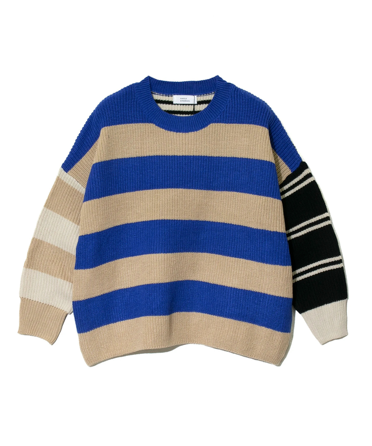 go slow caravan(ゴースローキャラバン) |KAKELA&TRANQUIL/カケラ＆トランクイル 畦編みニットワイドクルー (WOMENS)