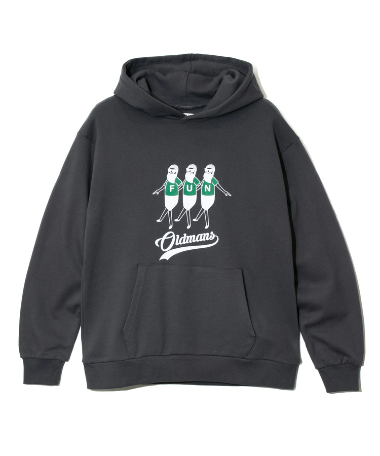 go slow caravan(ゴースローキャラバン) |MODEM DESIGN/モデムデザイン プルパーカ -trioおじさん- (MENS)