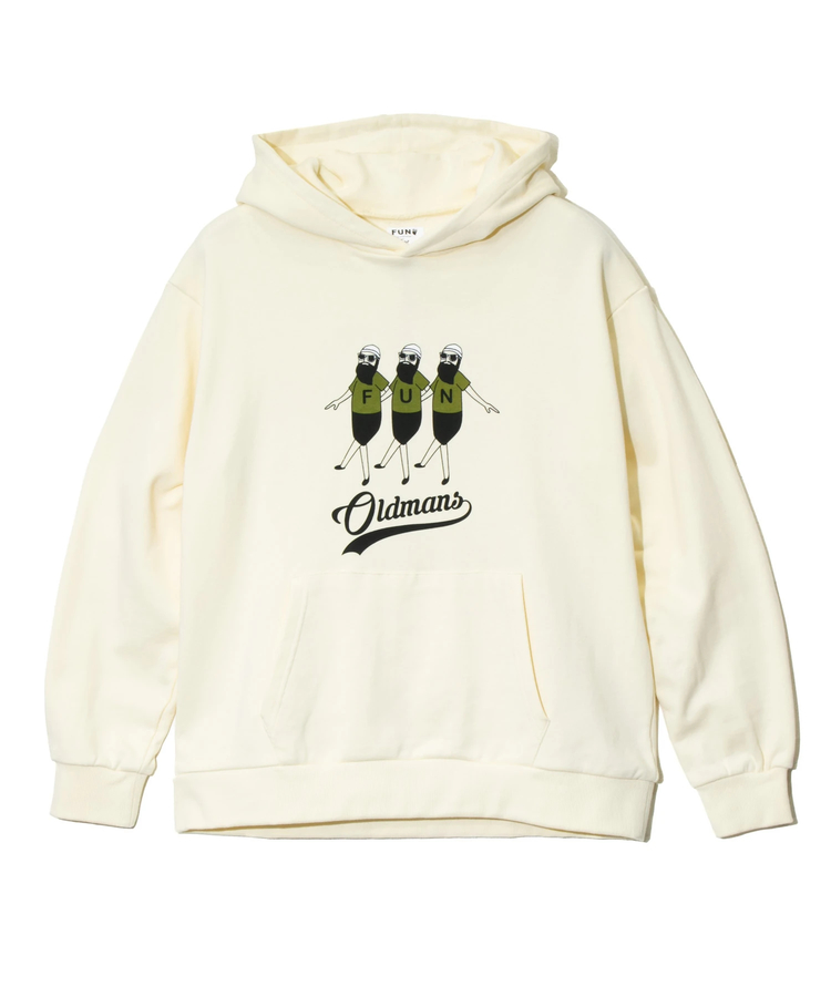 go slow caravan(ゴースローキャラバン) |MODEM DESIGN/モデムデザイン プルパーカ -trioおじさん- (MENS)