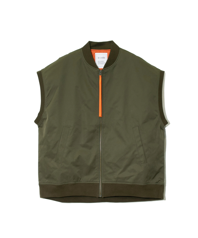 go slow caravan(ゴースローキャラバン) |le colis/ルコリ 裏配色MA-1ベスト (WOMENS)