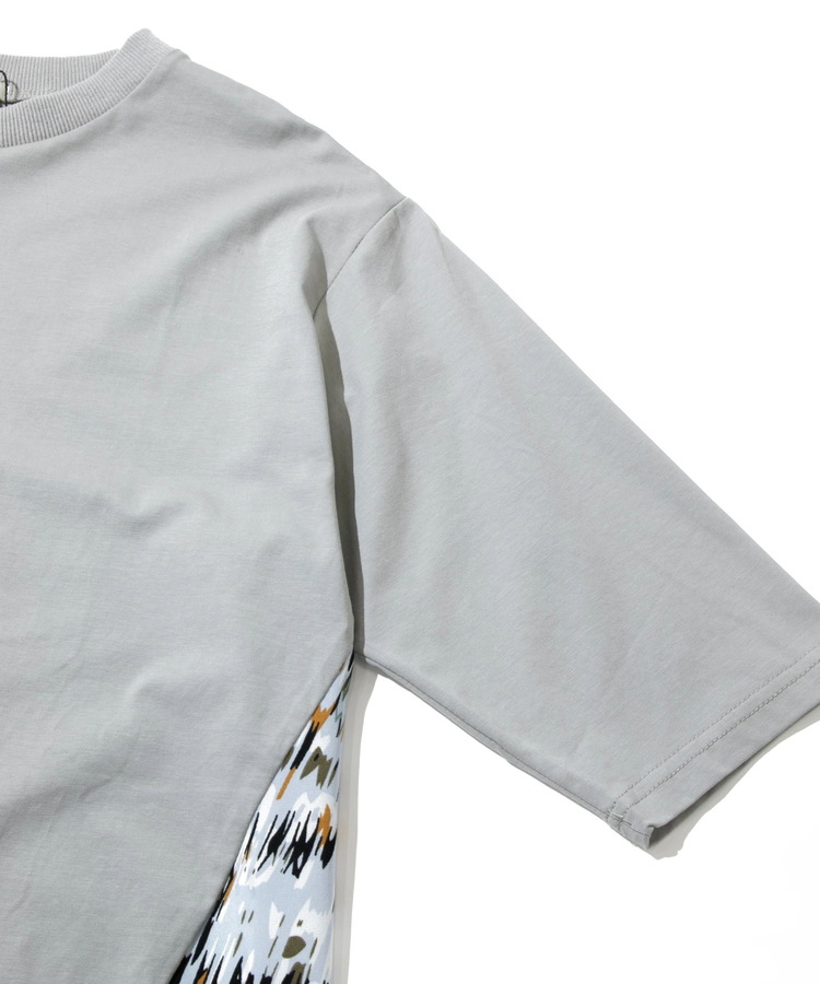 go slow caravan(ゴースローキャラバン) |le colis/ルコリ 異素材切替半袖TEE (WOMENS)