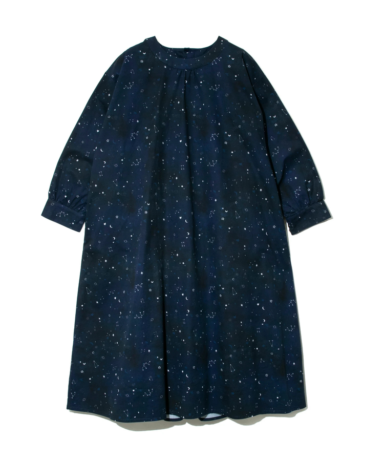 go slow caravan(ゴースローキャラバン) |Emago/イマゴ 星空総柄プリントワンピース (WOMENS)