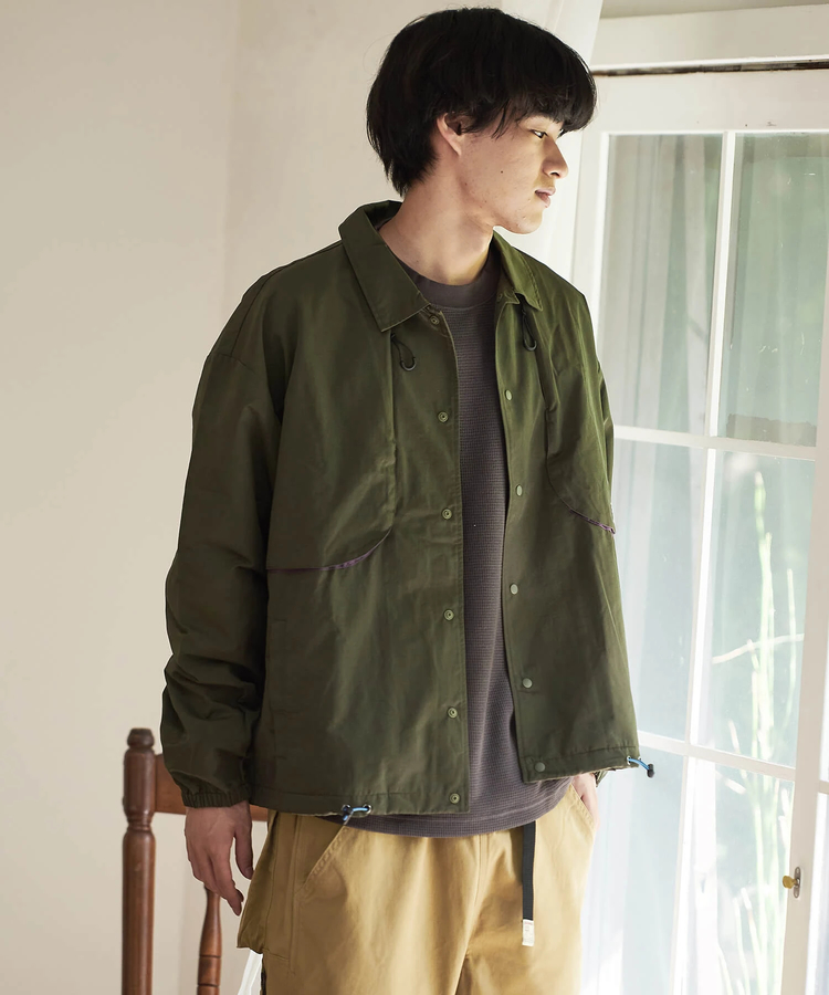 go slow caravan(ゴースローキャラバン) |Duckster/ダックスター コットンナイロン サイドルーズコーチJKT (MENS)