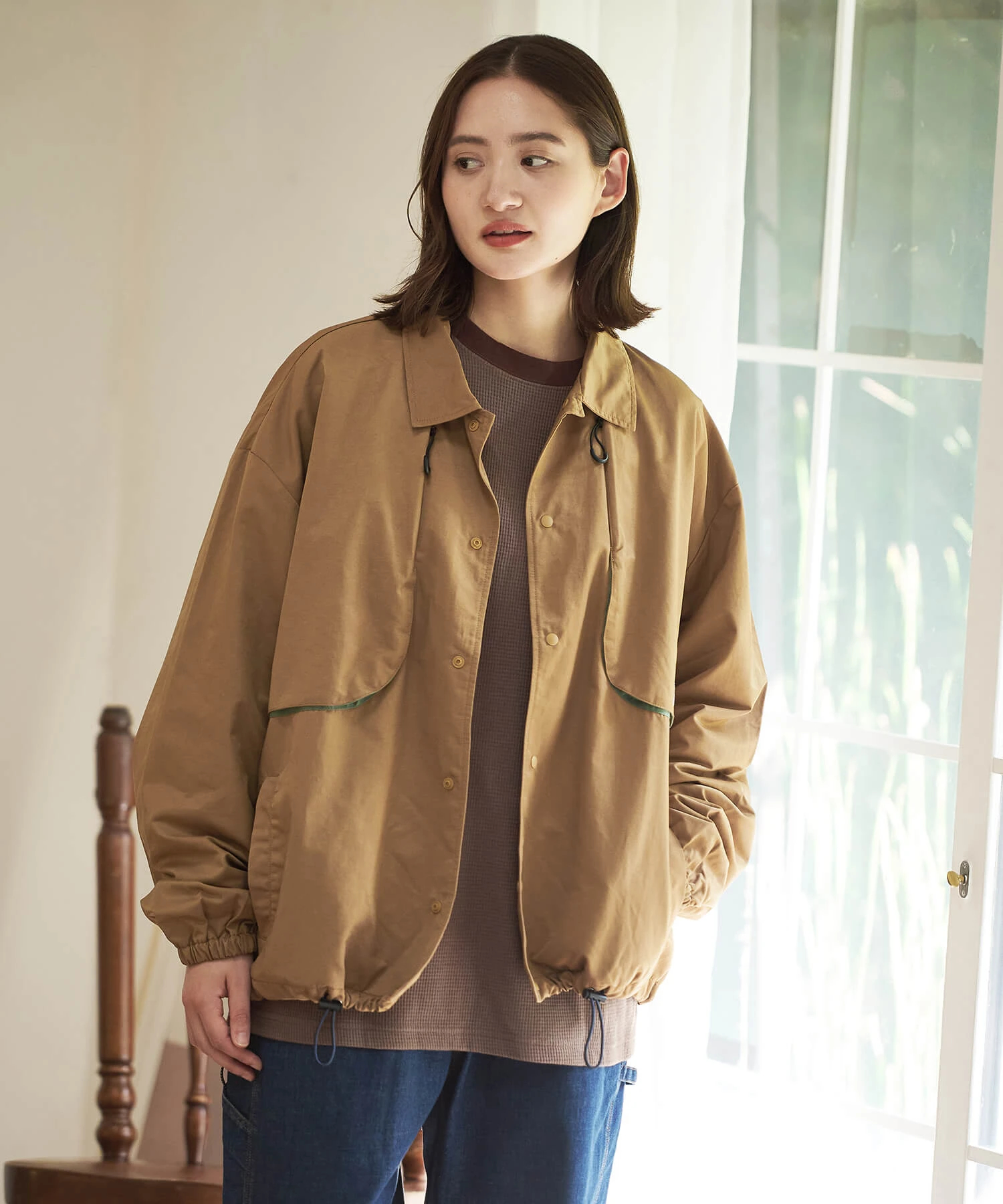 【公式】フジのお歳暮・冬ギフト Duckster/ダックスター サイドルーズコーチJKT コットンナイロン ジャケット・アウター