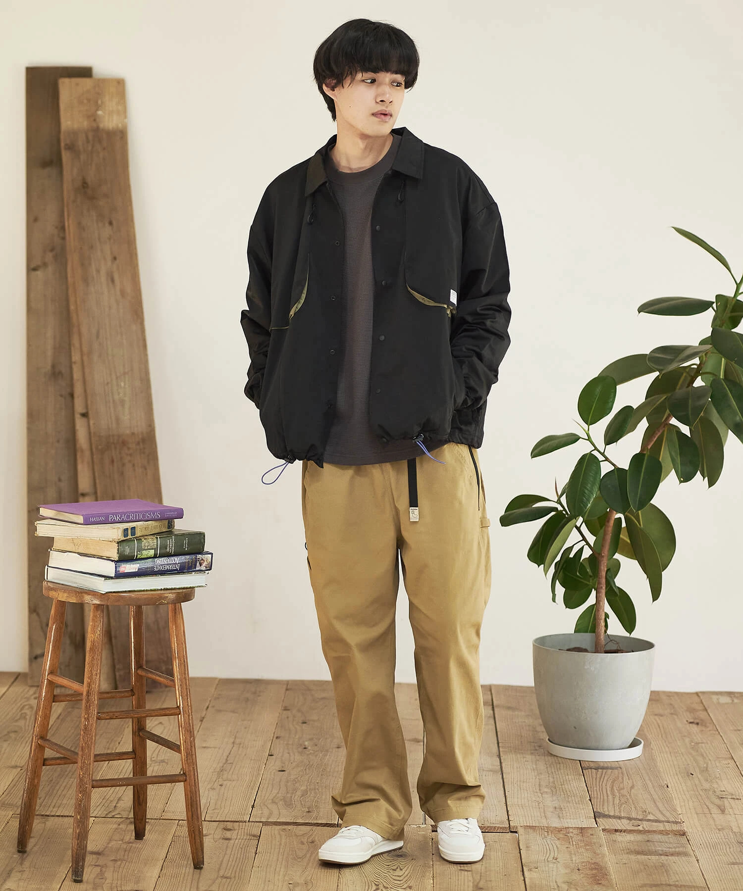 Duckster/ダックスター コットンナイロン サイドルーズコーチJKT