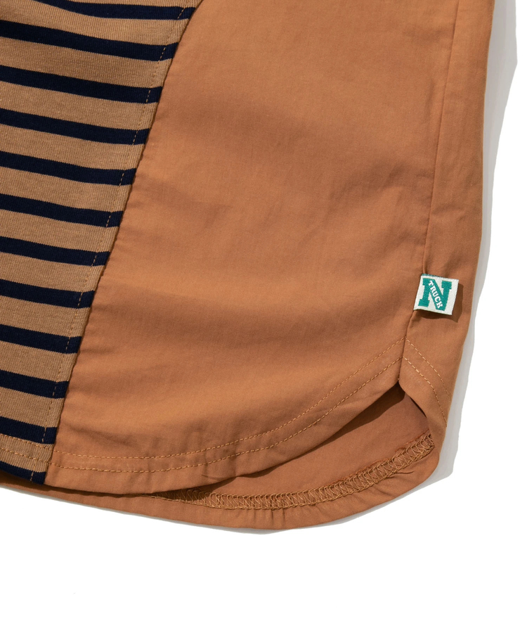 go slow caravan(ゴースローキャラバン) |NORTHERN TRUCK/ノーザントラック 布帛つかいボーダーTシャツ (WOMENS)