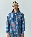 go slow caravan(ゴースローキャラバン) |GOOD ON/グッドオン FLANNEL CHECK SWEAT SHIRT JACKET (MENS)