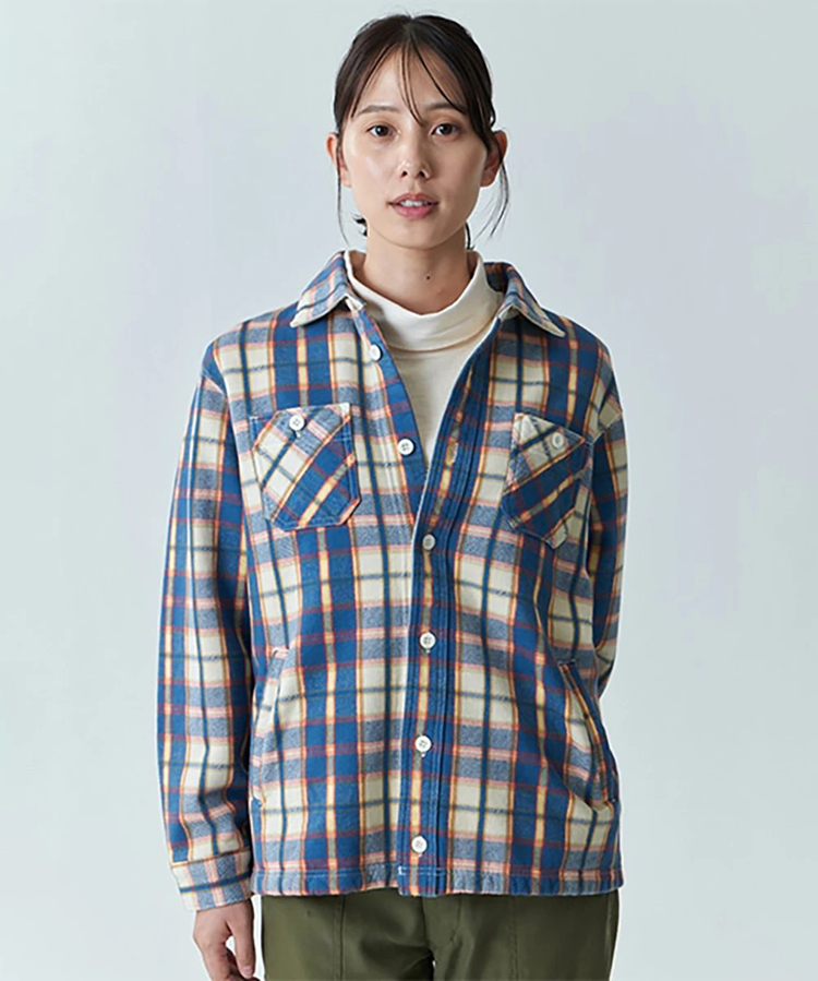go slow caravan(ゴースローキャラバン) |GOOD ON/グッドオン FLANNEL CHECK SWEAT SHIRT JACKET (MENS)