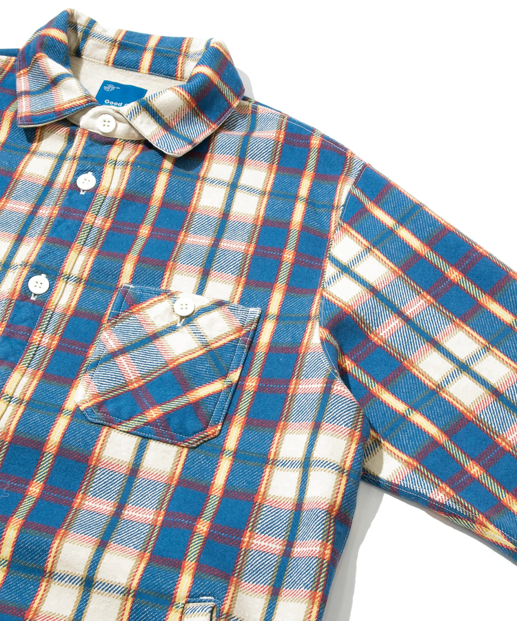 go slow caravan(ゴースローキャラバン) |GOOD ON/グッドオン FLANNEL CHECK SWEAT SHIRT JACKET (MENS)