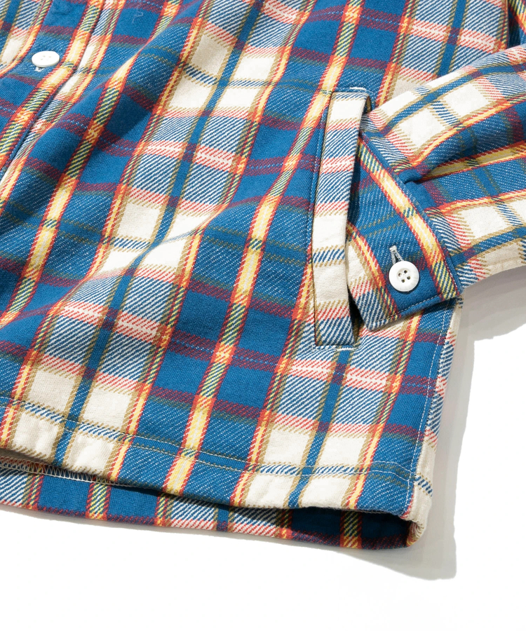 go slow caravan(ゴースローキャラバン) |GOOD ON/グッドオン FLANNEL CHECK SWEAT SHIRT JACKET (MENS)
