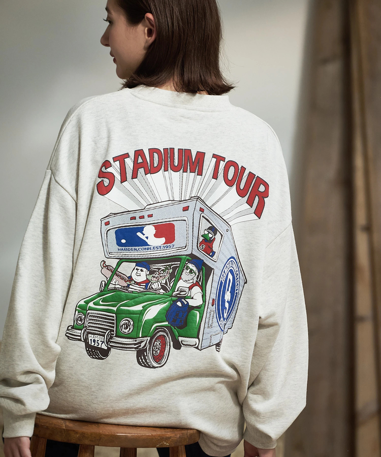 go slow caravan(ゴースローキャラバン) |DUCKSTER/ダックスター ピグメント クルースウェット《STUDIUM TOUR》(MENS)