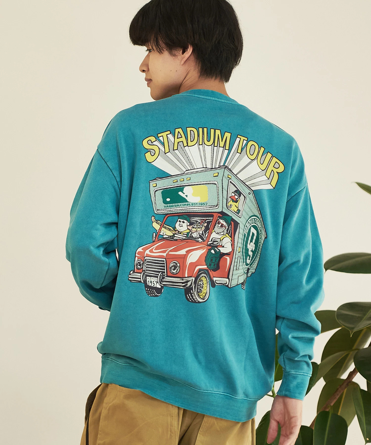 go slow caravan(ゴースローキャラバン) |DUCKSTER/ダックスター ピグメント クルースウェット《STUDIUM TOUR》(MENS)