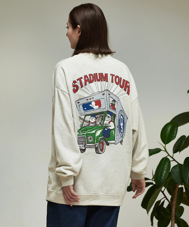 go slow caravan(ゴースローキャラバン) |DUCKSTER/ダックスター ピグメント クルースウェット《STUDIUM TOUR》(MENS)