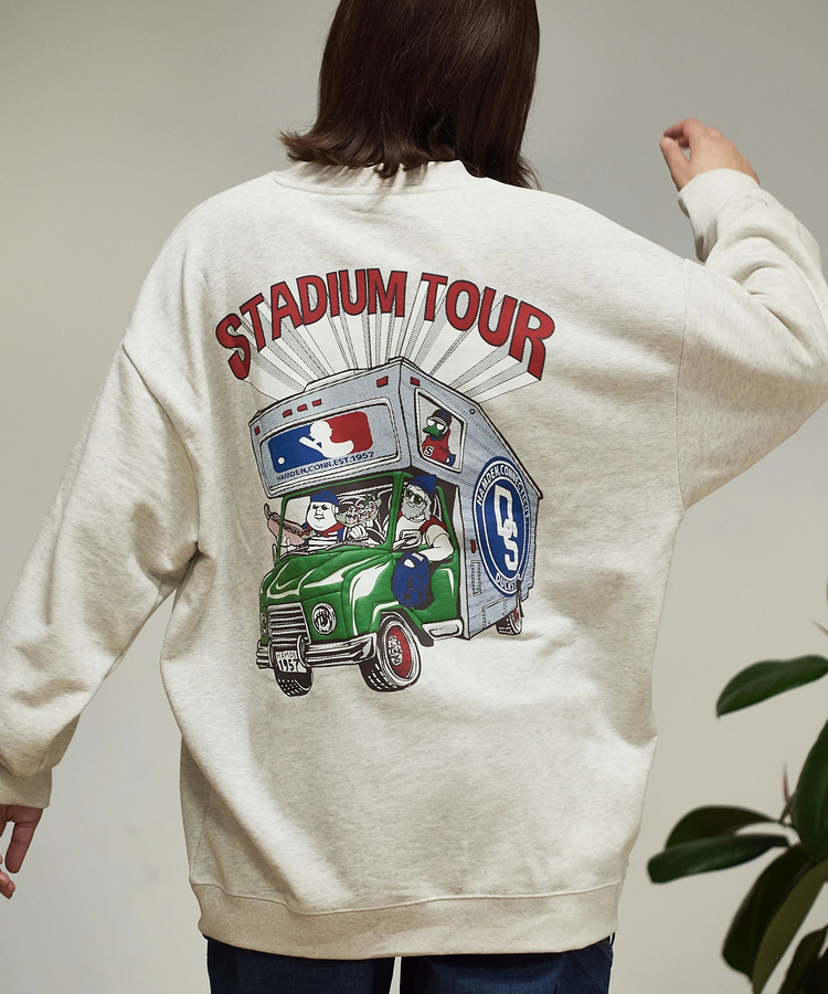 go slow caravan(ゴースローキャラバン) |DUCKSTER/ダックスター ピグメント クルースウェット《STUDIUM TOUR》(MENS)