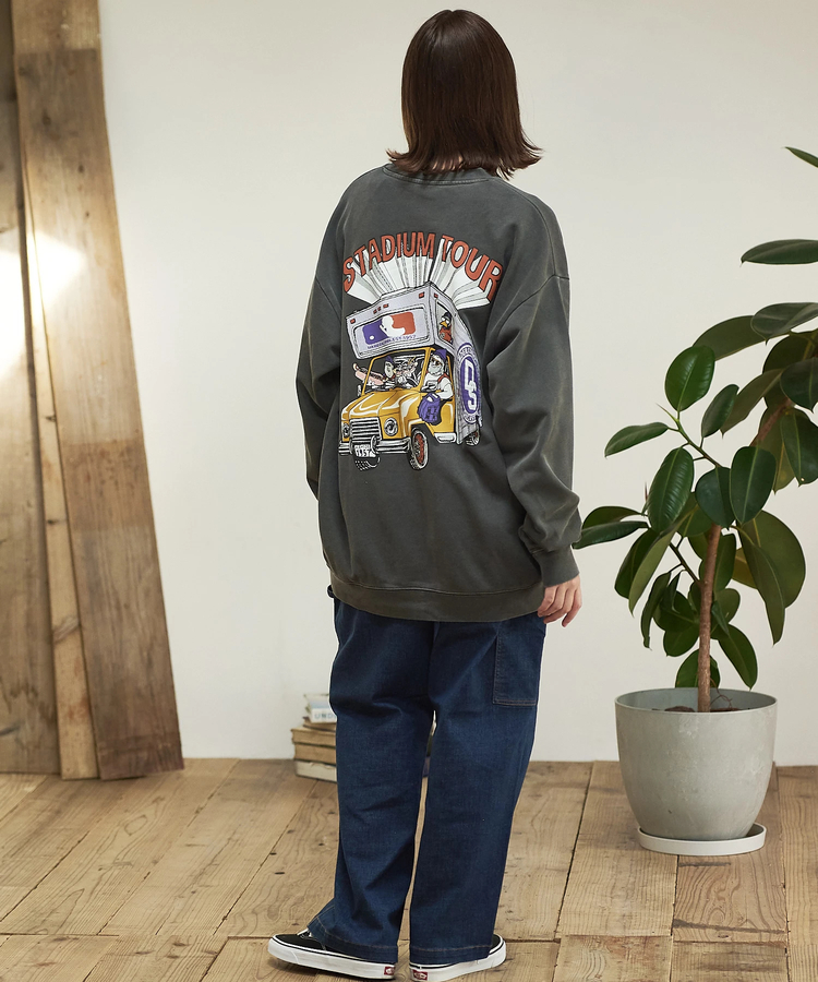go slow caravan(ゴースローキャラバン) |DUCKSTER/ダックスター ピグメント クルースウェット《STUDIUM TOUR》(MENS)
